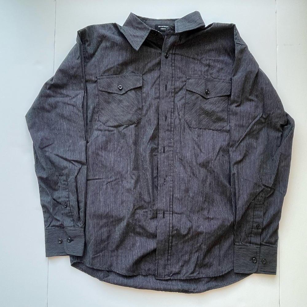 Beverly Hills Polo Club Men's Dark Gray Shirt Jacket